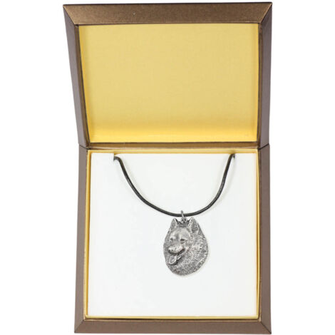 AENEAS Collana a forma di cane in argento Sterling 925, con ciondolo a