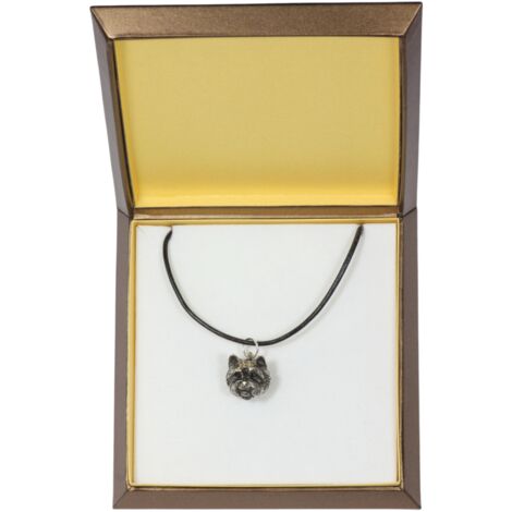 Barboncino - Una Collana Con Un Cane In Una Scatola Regalo, Un Ciondolo Placcato In Oro Per Un Amante Dei Cani Un Gioiello Impressionante Del Marchio Art Dog 86267330
