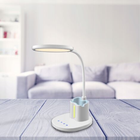 SMOCTAR Lampada a mezzaluna per chiodo, pieghevole, lampada da scrivania a LED, per nail tech con supporto per telefono, 29 pollici, luce a mezzaluna per estensioni delle ciglia, tatuaggio