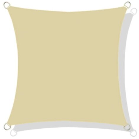 Vela Ombreggiante Impermeabile 1.3x1.6m - Protezione UV 98%, Per Giardino E Terrazza, Color Crema - Foto 3
