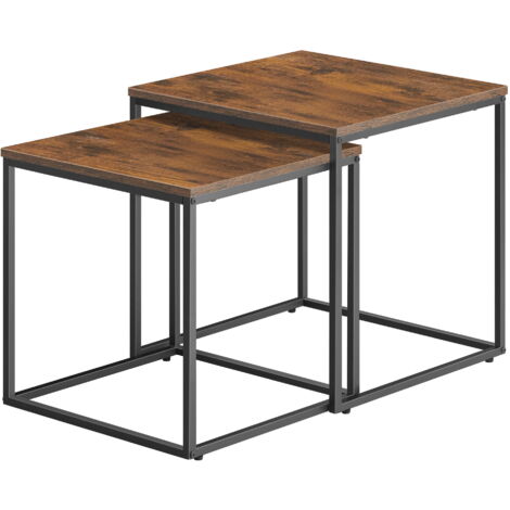 BK&MF Tavolino Quadrato da Salotto,Tavolo Centrale in Legno Massiccio,A Forma di cascina in Stile Americano per Soggiorno, Camera da Letto,A,100x100x35cm(39x39x14inch