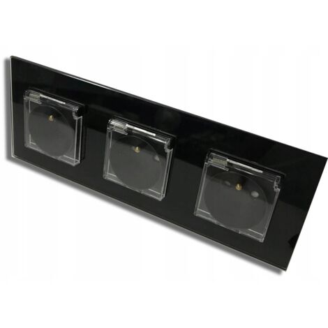 Livolo Presa Elettrica Con Pannello In Vetro Nero – Con Sicurezza Bambini, 16A, 80x80mm, Per Scatole Da Incasso - 4