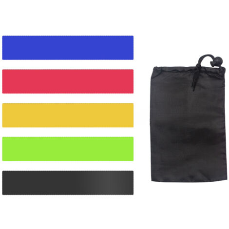 Fit Simplify Set di 5 fasce elastiche per esercizi di resistenza