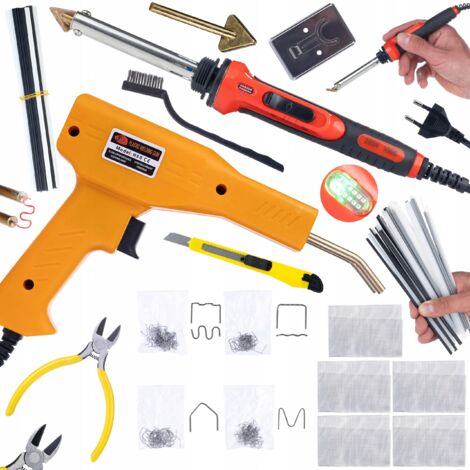 Saldatore Per Plastica 100W - Kit 2 In 1 Con 56 Bacchette E 4 Punte - Foto 11