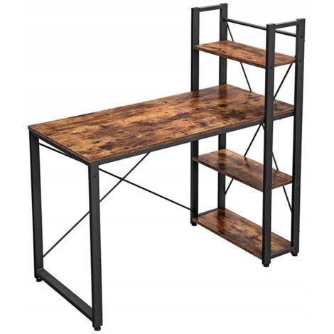 Scaffale Da Scrivania Furinno - Design Classico, Espresso, Per Libri E Oggetti | Risparmia Spazio - Foto 3