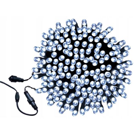 Ghirlanda Luminosa Natalizia Con 100 Luci LED Rosse Metallizzate - Lunga 9,5 Metri Per Decorare L'albero Di Natale - 6