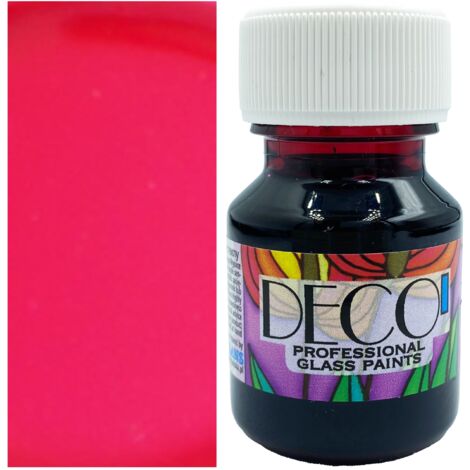 DECO' pittura per vetro, decorazione per vetrate a freddo Renesans 132 KARMIN 30ml (1/5)