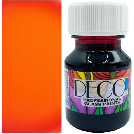 DECO' pittura per vetro, decorazione per vetrate a freddo Renesans 131 CINNOBER 30ml (1/5)
