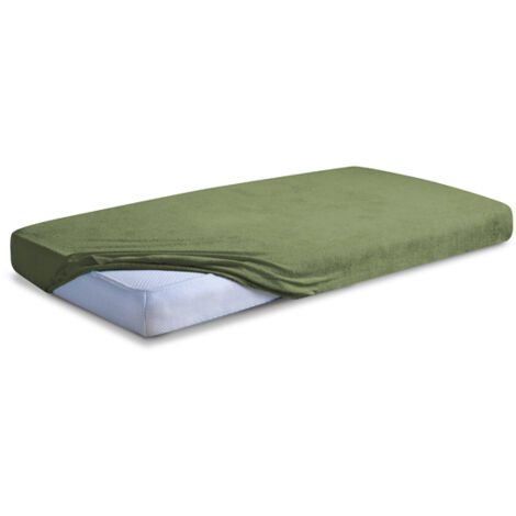 Telo FROTTE PREMIUM con gomma 110x190, 120x200x20, verde35, MATEX