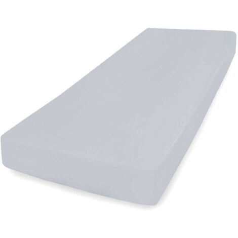 Lenzuolo in jersey PREMIUM con gomma 190x210, 200x220x20, grigio42, MATEX (1/5)