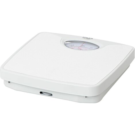 Bilancia pesapersone meccanica Adler AD 8151w Portata massima 130 kg Precisione 1000 g Colore bianco (1/5)
