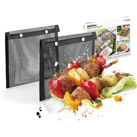 Sacchetti Griglia WOHLOPL - 4 Pezzi Antiaderenti Riusabili, Per Barbecue Facili Da Pulire - Foto 1