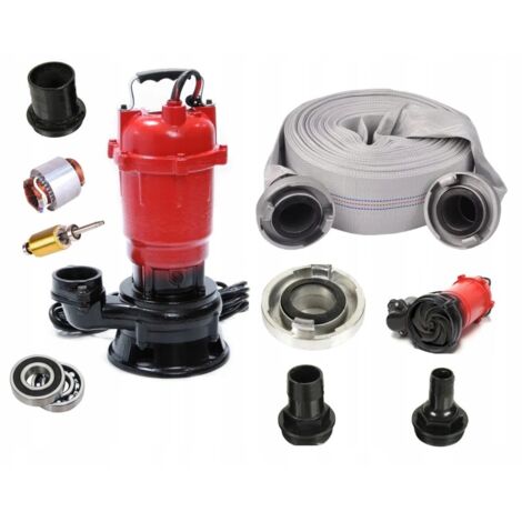 Pompa Sommersa Per Acque Sporche 550W - Con Frangisolidi, Tubo 20m, 18000 L/h - Foto 10