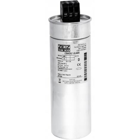 Condensatore ZEZ-Silko 8kvar 440V Cn=3x43,84μF In=3x10,51A