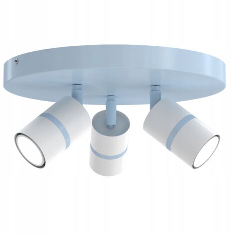 Gratuito. Lampada da soffitto orientabile 3x GU10 EWILIGHT blu