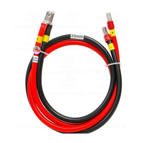 Cable para Baterías, 0.2 m, rojo, Calibre 2 AWG con Terminales de Ojo Cable para Baterías, 0.2 m, rojo, Calibre 2 AWG con Terminales de Ojo
