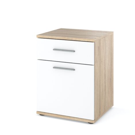 Comodini Sospesi 2 pz Rovere Marrone 35x35x20 cm