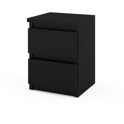 Comodino nero 30 cm 2S Mobili per camera da letto Nakastlik Loft