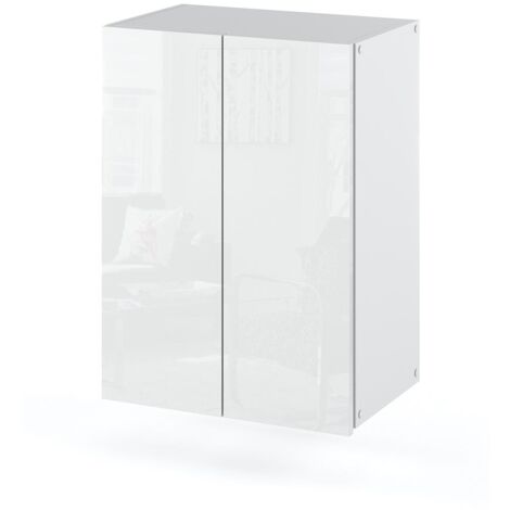 Mobile da bagno sospeso a parete bianco lucido 40 cm piedistallo da bagno per bagno
