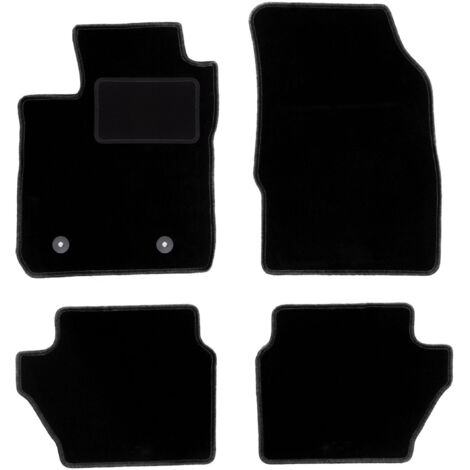 Carlux Tappetini Auto In Velluto Nero Per Ford StreetKa Cabrio (2003-2006) - Set 2 Pezzi, Morbidi E Resistenti - 2