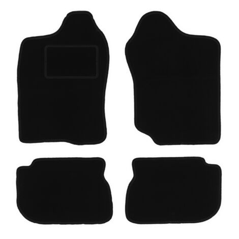 MOTOLUX Tappetini Auto In Velluto Nero Per Mitsubishi COLT VI (2004-2012) – Set 2 Anteriori – Spessore 6 Mm – Antiscivolo Con Rinforzo - 4