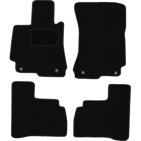 Tappetini in velluto nero per: Mercedes SL R107 con catalizzatore coupé