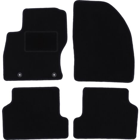 Carlux Tappetini Velluto Nero Per Ford StreetKa Cabrio 2003-2006 – Set 2 Pezzi, Spessore 5,5 Mm