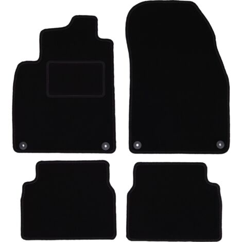SA01-1 Set Tappetini Velluto Premium Pelle Bianca per Saab 9-3 II 2001-2007 tapp