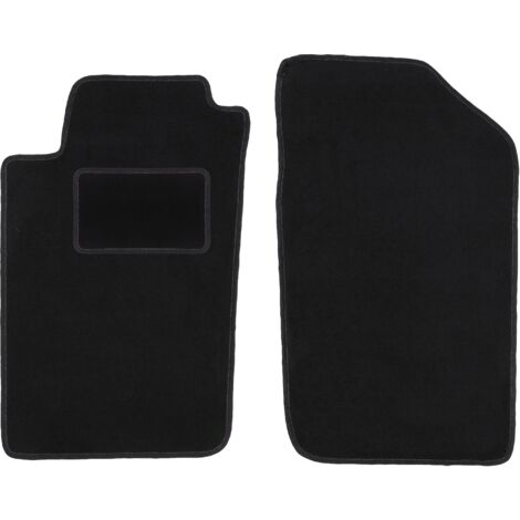 Set Di 2 Tappetini Anteriori In Velluto Su Misura Per Peugeot 206 CC (2000-2009), Con Rinforzo Saldato E Gomma Antiscivolo, Colore Nero