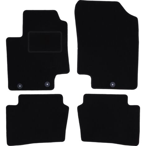 BLM]HY028 Nero - Set Di Tappetini In Velluto Adatti Per Hyundai I20 II 2015 2020 Finiture Nere 87423255