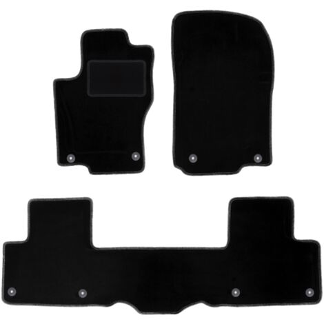 Tappetini Auto Anteriori In Velluto Nero LUX Per Mitsubishi Colt VI (2004-2012) – 2 Pezzi, Spessore 6 Mm, Antiscivolo, Rinforzo Lato Guida