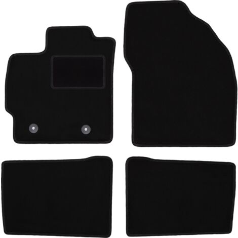 Tappetini Auto Anteriori In Velluto Per Toyota Prius III (2009-2015) - Su Misura Con Clip Ovali - 2 Pezzi - 2