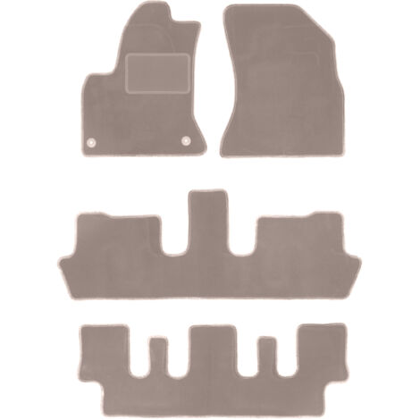 Tappetini anteriori in velluto Nero per Citroen C4 Picasso I