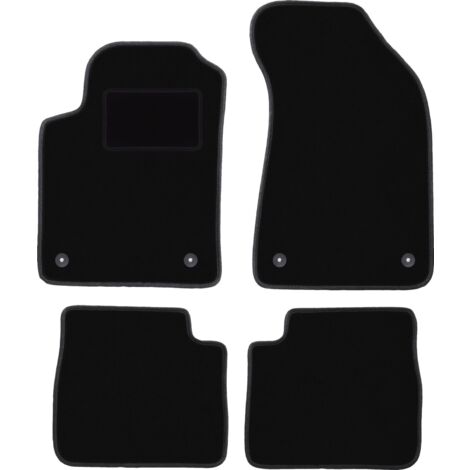 Juego De Alfombrillas Para Lancia Delta III (2008-2014) - Tela Moquette Negra, Antideslizante