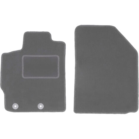 Set Di Tappetini In Velluto Per Toyota Yaris II (2005-2011) - 2 Pezzi Anteriori, Su Misura, Antiscivolo, Rinforzo Saldato, Colore Nero