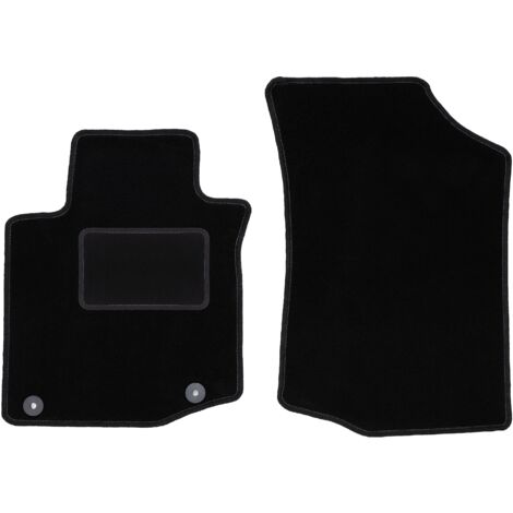 Wielganizator Tappetini auto in velluto su misura, compatibili con Citroen C2 berlina – Beige gommato – Set anteriore – Completo anteriore