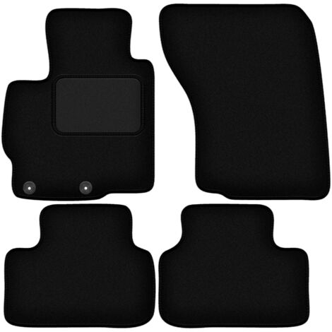 Tappetini In Gomma Per Mitsubishi ASX GA 2010 – Set Da 4 Pezzi, Nero, Antiscivolo, Fissaggio Originale