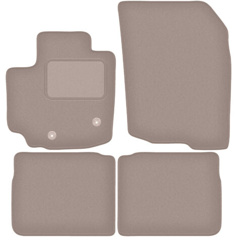 Set Di 4 Tappetini Auto In Velluto Su Misura Per Suzuki Celerio (2014-2019), Colore Nero, Anti Umidità E Facili Da Pulire - 5