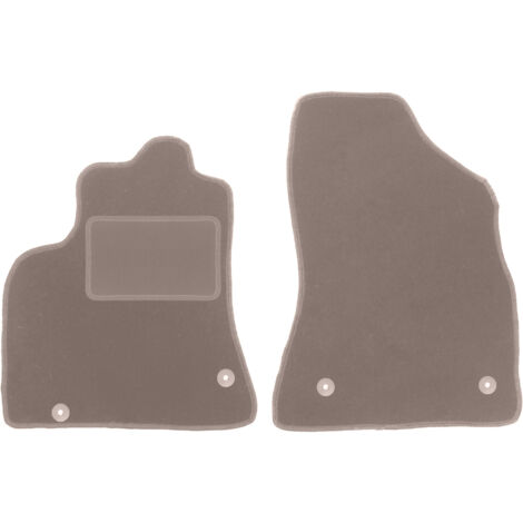 Coprisedili Anteriori Per PEUGEOT PARTNER (2008-2018) - In Poliestere Nero Grigio | Modello R35-S0691