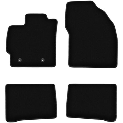 Set Tappetini Custom Toyota Prius III 2009-2015 Velluto Nero Premium