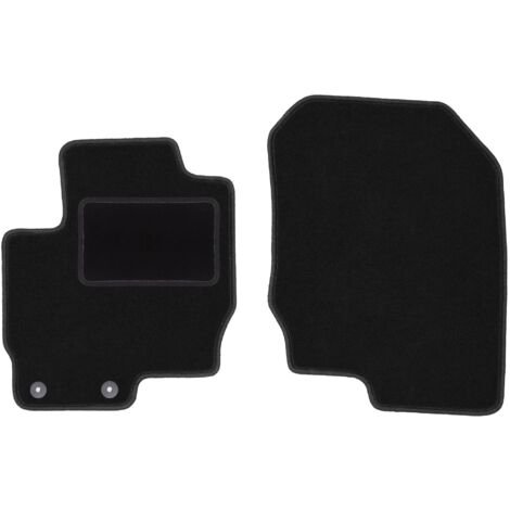 Tappetini Auto Anteriori In Velluto Nero LUX Per Mitsubishi Colt VI (2004-2012) – 2 Pezzi, Spessore 6 Mm, Antiscivolo, Rinforzo Lato Guida