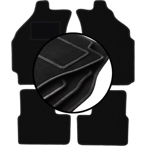 Wielganizator Tappetini anteriori in velluto per Dodge Caravan / Grand Caravan III (2001-2007, 7 persone) neri