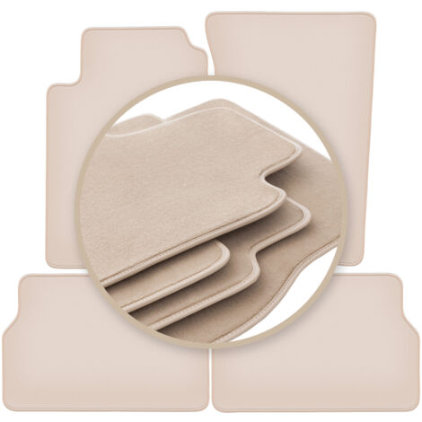 TEXER Tappetini Auto In Tessuto Morbito Per Kia Sorento I (2003-2009) - Set 4 Pezzi, Colore Nero, Fissaggi Originali