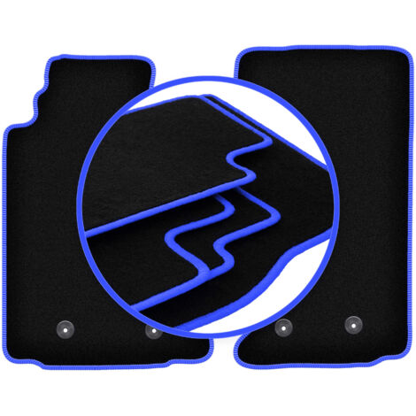 MOTOS Strike Tappetini Auto In Velluto Blu Per Mazda MX-5 III (2005-2015) – Set Standard – Antiscivolo E Morbidi (7 Mm Di Spessore) - 2