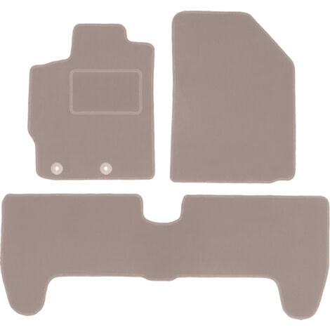 Tappetino Conducente In Velluto Su Misura Per Toyota Yaris II (2005-2011) - 1 Pezzo, Con Clip Ovale, Antiscivolo
