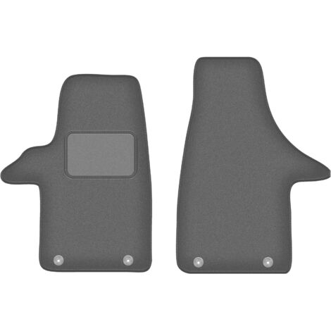 Set Tappetini Gomma Per Volkswagen Passat (B8) – Anteriori, 4 Stagioni, Colore Titanio, Fissaggio A Pulsante