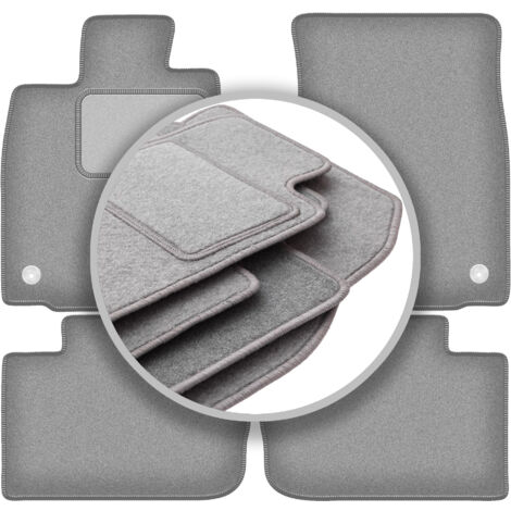 Kit Tappetini Auto Per Renault Trafic 2014-2025 - Moquette Nera, Bandiera Italia, Antiscivolo