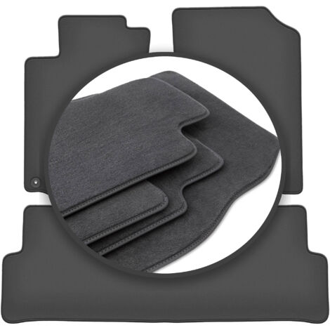 Tappetini Auto In Tessuto Per Honda CR-V IV (2012-2018) | Comfort, Set Da 4 Pezzi, Su Misura, Impermeabili, Bordatura In Pelle Sintetica - 3