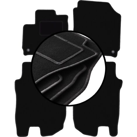Tappetini Honda CR-V 1995-2001 in Velluto Nero - Set 4 pz su Misura