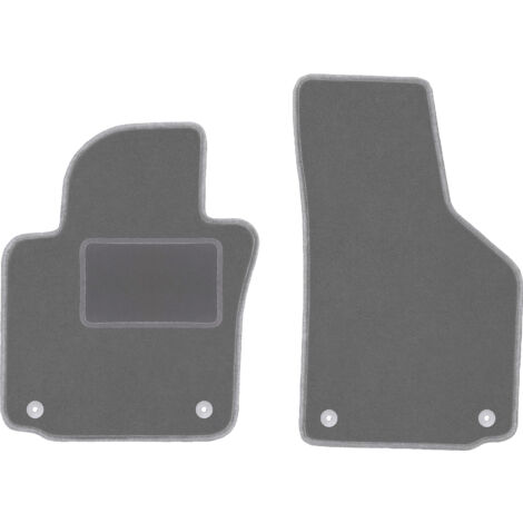 Tappetini Gomma Per VW Eos (2006+) 4 Pezzi: Set Universale Lavabile Con Fissaggio, Colore Nero - 2